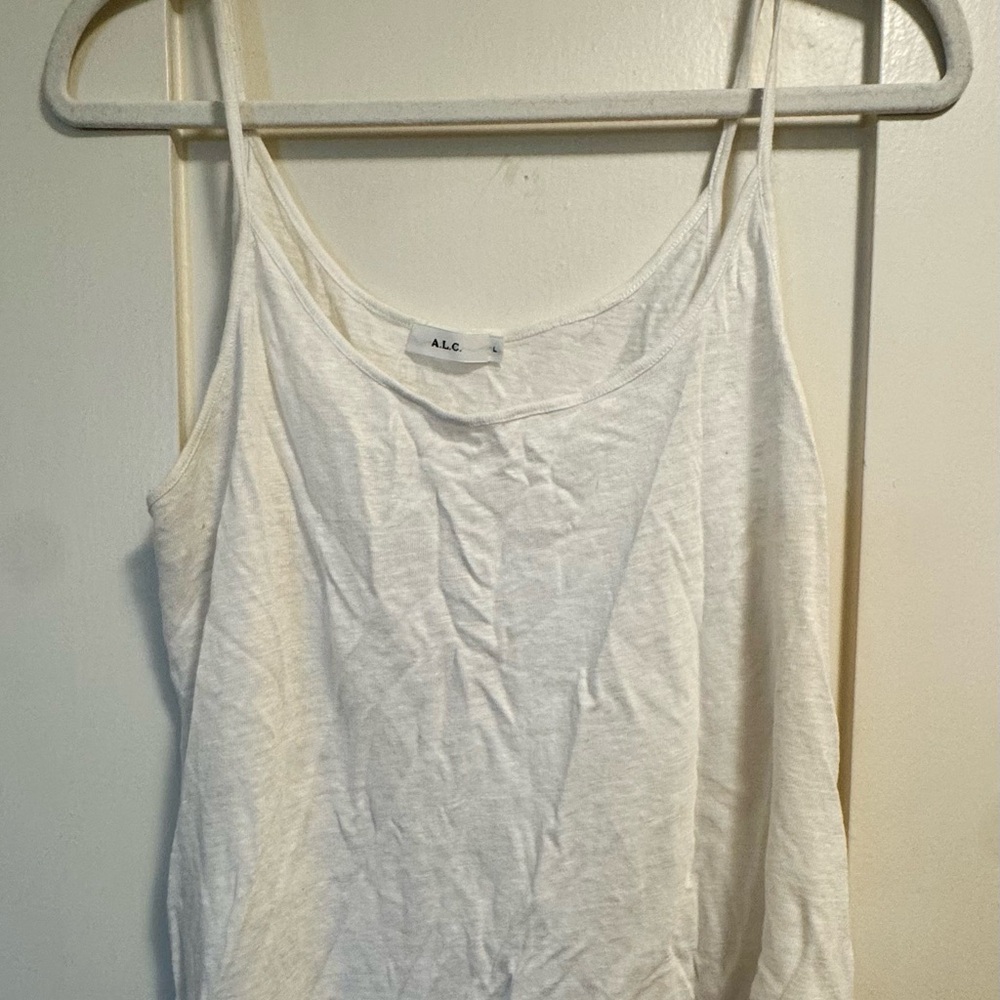 A.L.C. White Lightweight Spaghetti Strap Camisole